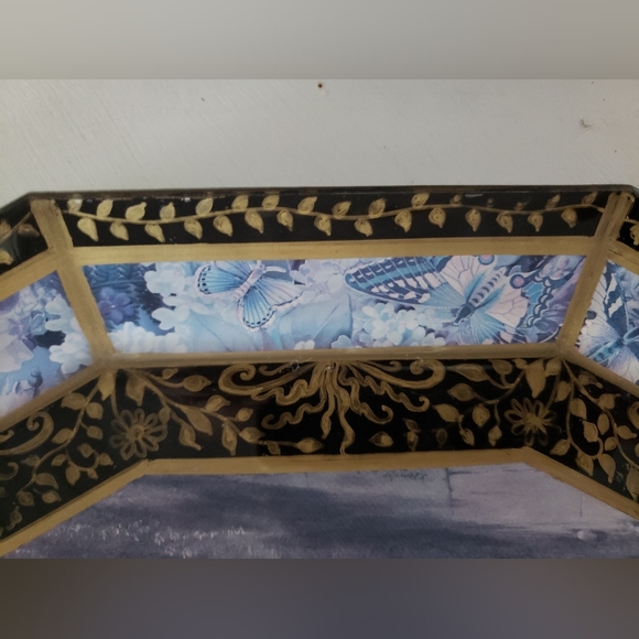 Vintage Durwin Rice Decoupage Plate, pre-owned - Picture 4 of 7